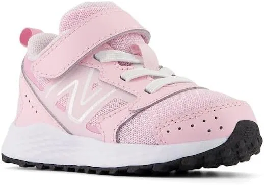 Детские кроссовки для бега с бунге-шнуровкой Fresh Foam 650 V1 New Balance, Light Raspberry/Pink Sugar — фото 4