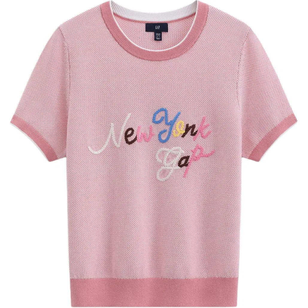 Женский свитер с круглым выворотом GAP, Pink