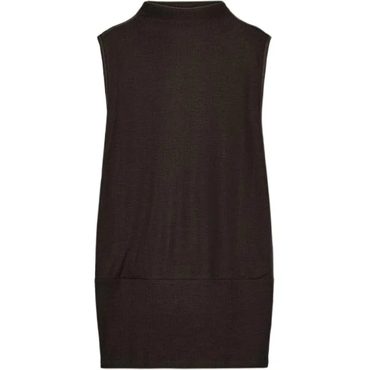 Женский топ-майка с бретелями ZARA, Dark Brown