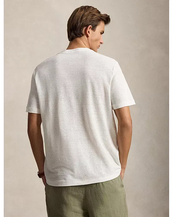Мужская футболка с коротким рукавом Polo Ralph Lauren, белый — фото 3