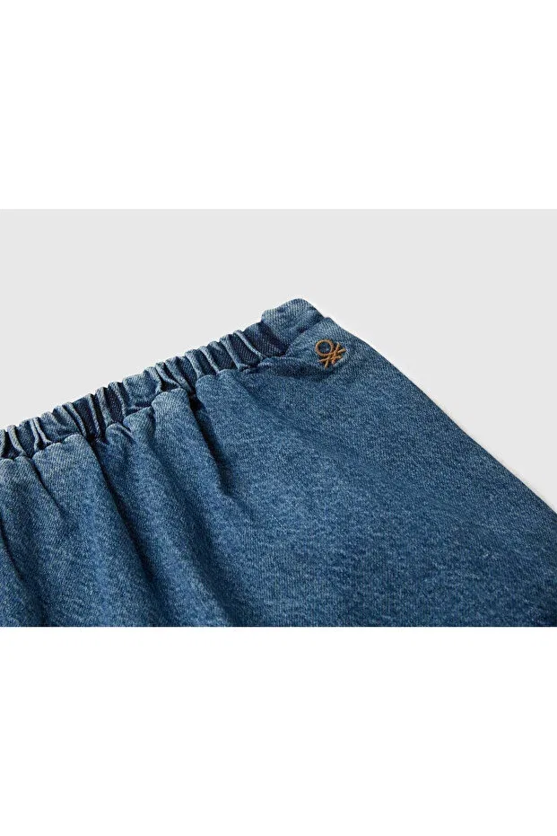 Детская юбка для девочек с принтом United Colors Of Benetton, Blue — фото 4