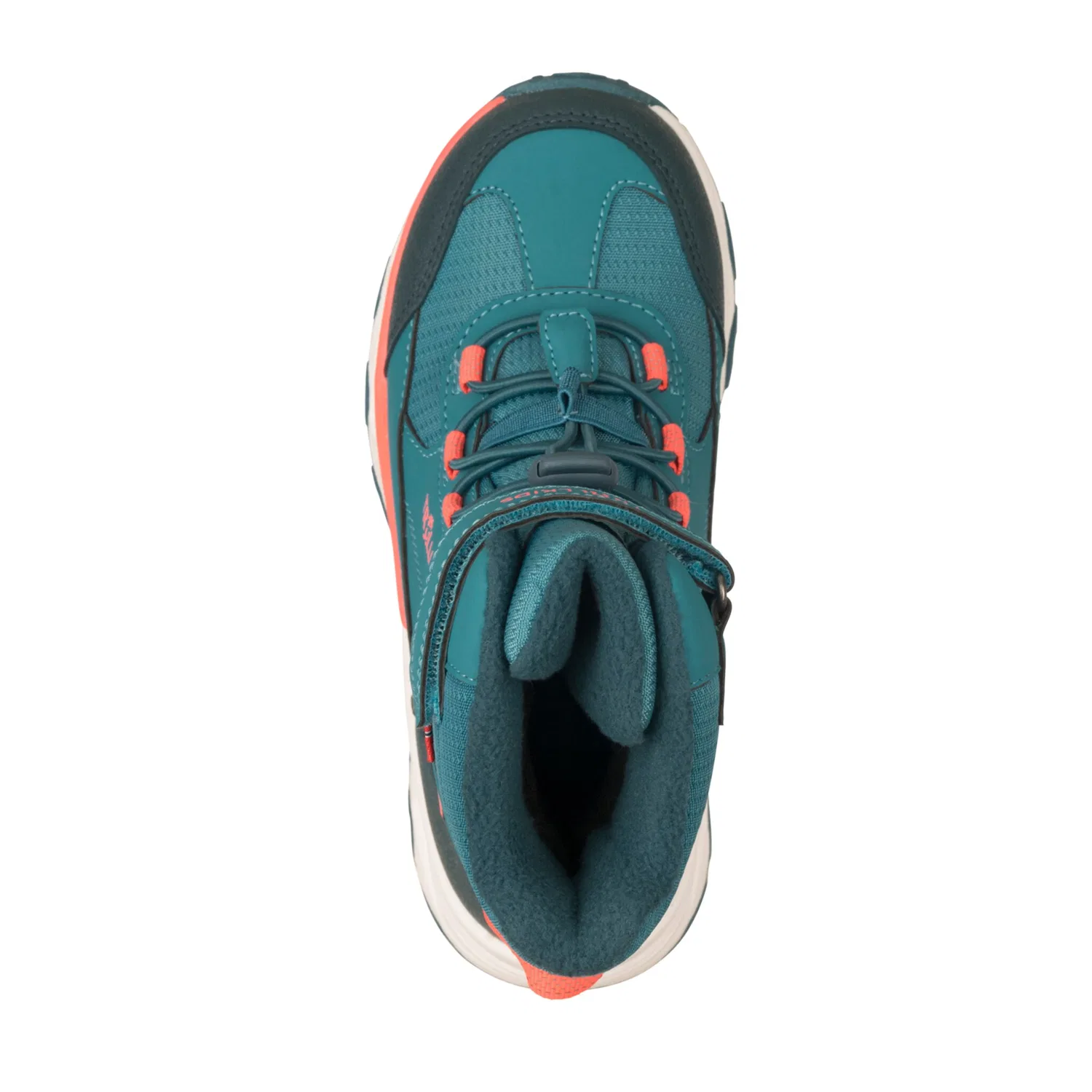 Детские зимние ботинки снегозащитные TROLLKIDS, dusty teal/coral pink/midnight petrol — фото 4
