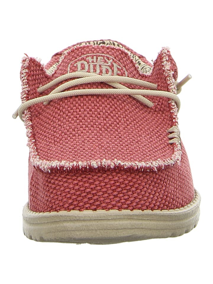 Кроссовки Hey Dude Wally Eco Sox, красные — фото 4