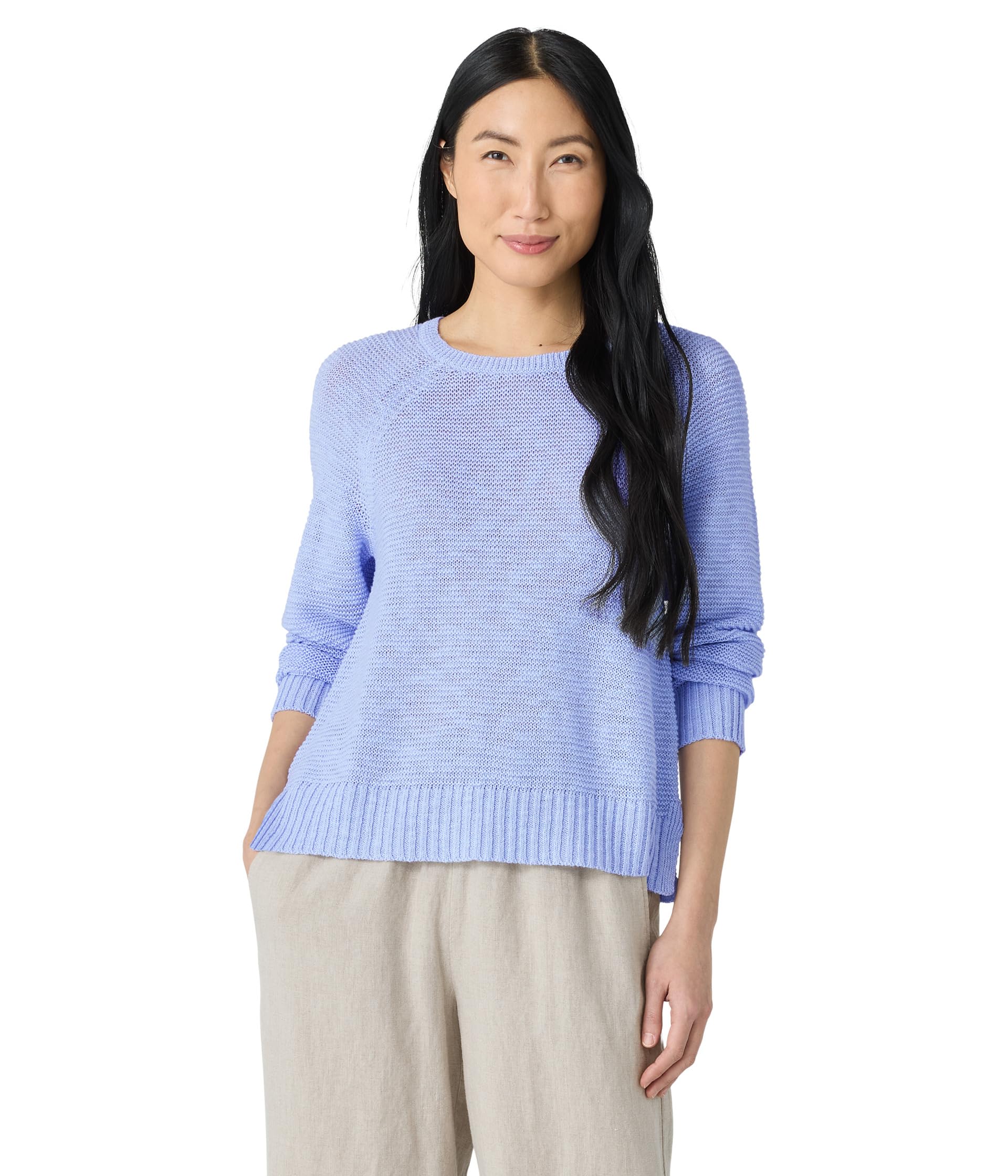 

Свитер Eileen Fisher Crew Neck Raglan Sleeve Sweater, Bellflower