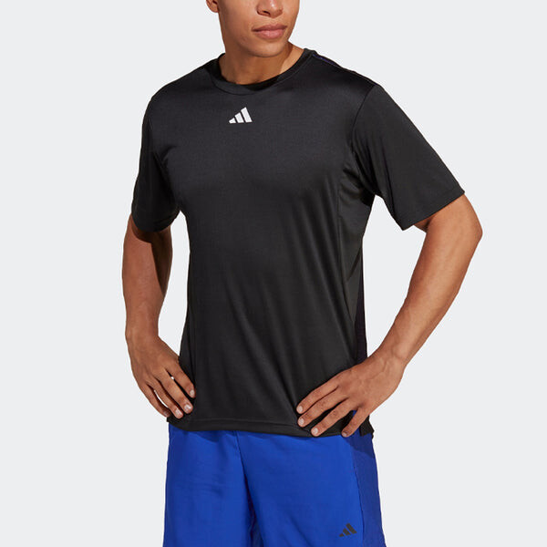Футболка adidas HIIT Base Training Tee 'Black', черный — фото 2