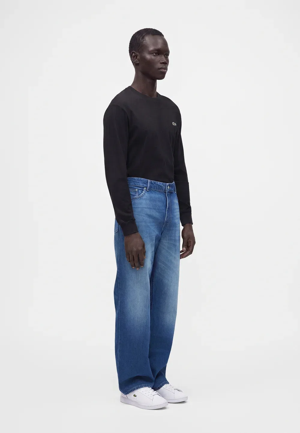 Свободные джинсы Lacoste, Washed Deep Medium — фото 4