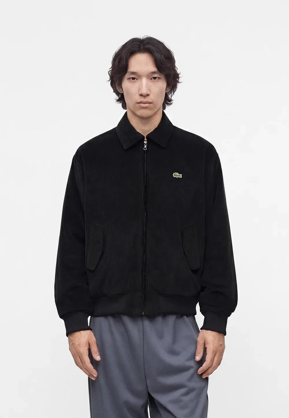 Куртка Lacoste, Вельветовая, черный