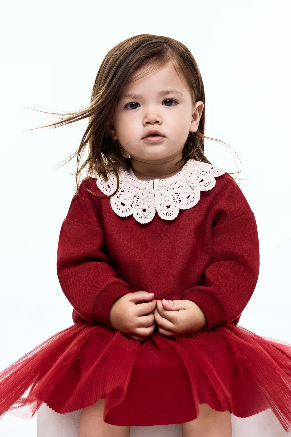 Плиссированная юбка из тюля H&M, Rot — фото 2