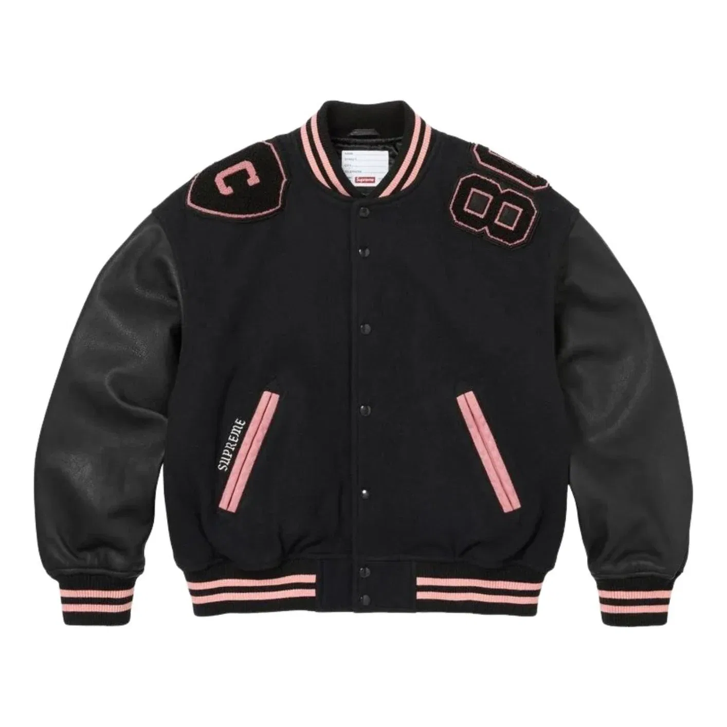 Мужская куртка FW26 Captains Varsity Jacket 'Black' Supreme, черный