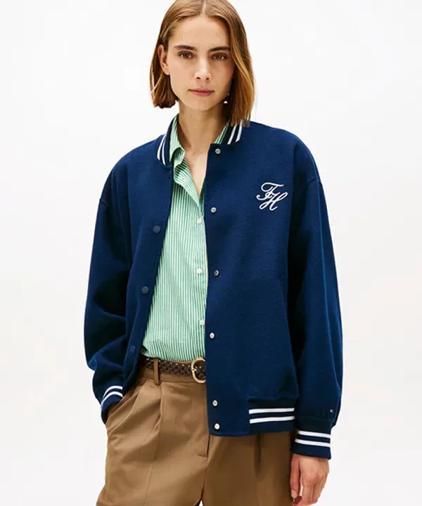 Бомбер из шерстяной смеси с монограммой, Tommy Hilfiger — фото 2