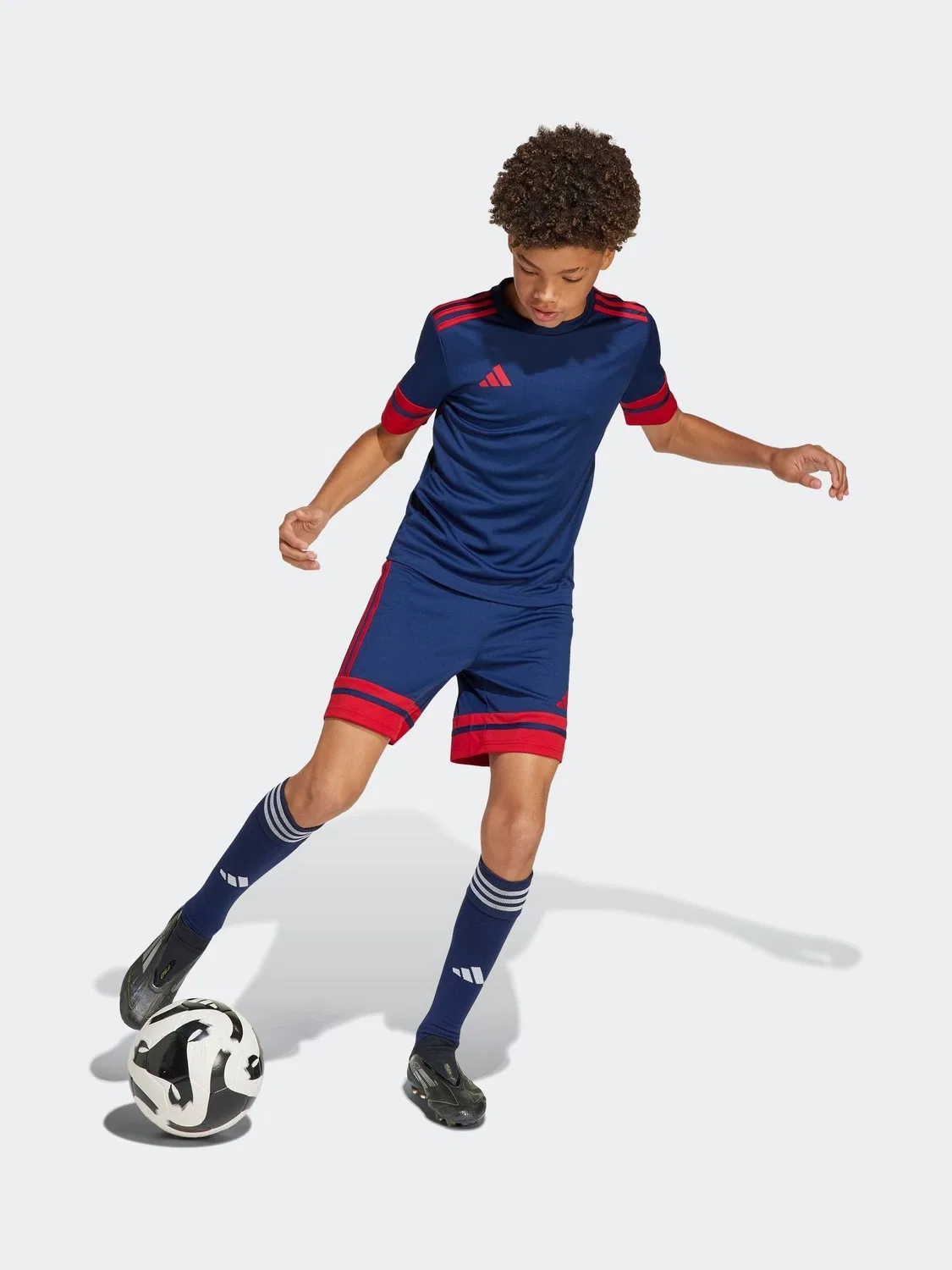 Шорты футбольные Squadra 25 adidas, синие/красные — фото 2