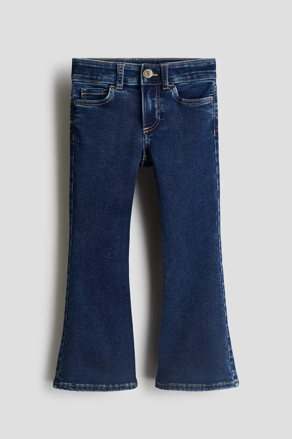 Очень мягкие джинсы-клеш H&M, Dunkles Denimblau — фото 4