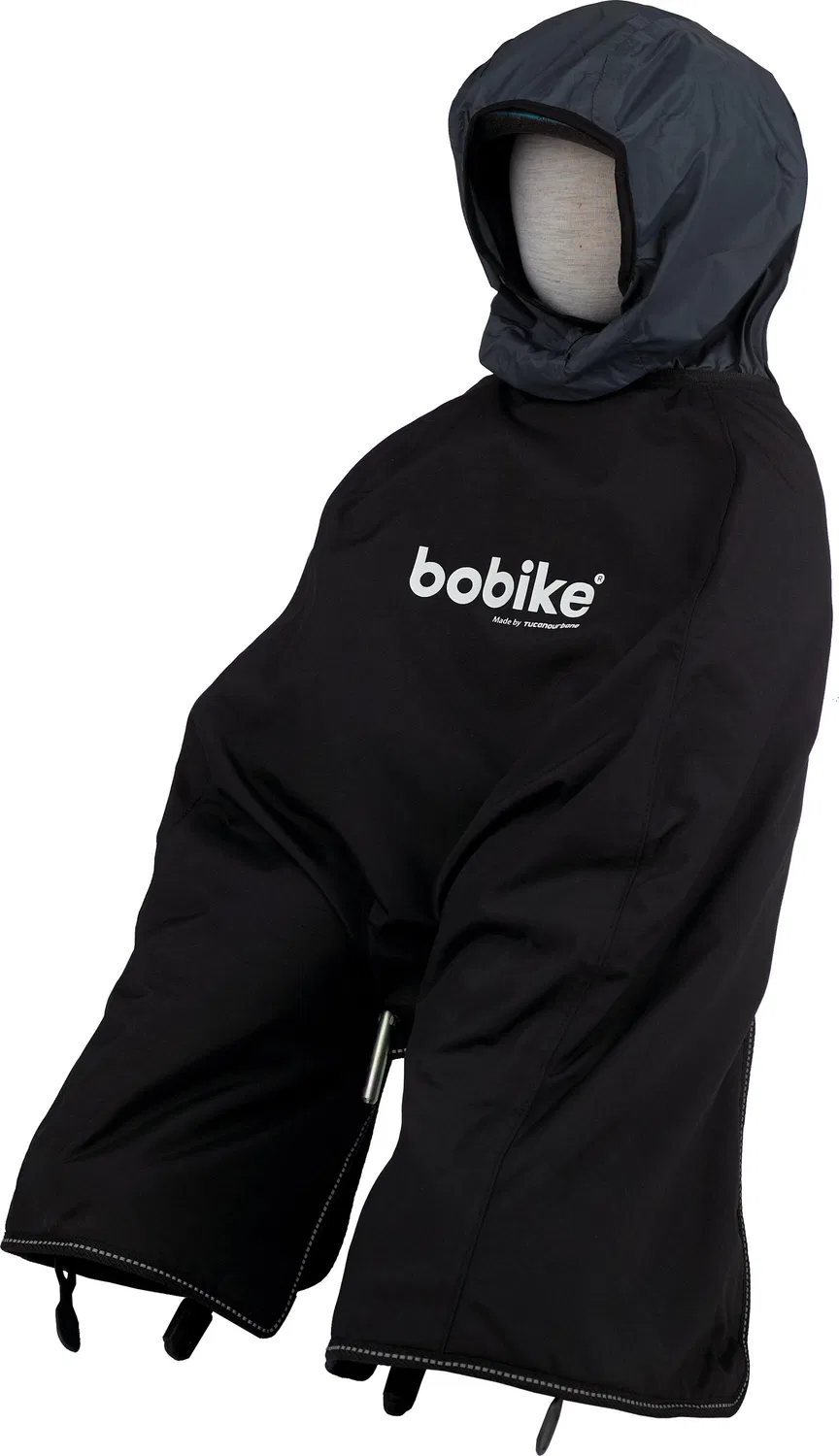Детский дождевик-пончо с капюшоном Bobike, Schwarz