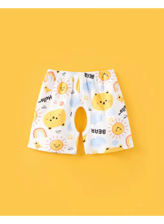 Шорты детские дышащие с открытым кроем, модель Summer Baby, Doxiluka, желтый
