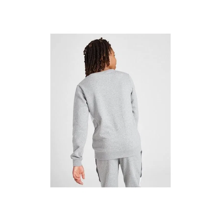 Детский свитшот из футера с принтом Hybrit Fleece Nike, Серый — фото 4