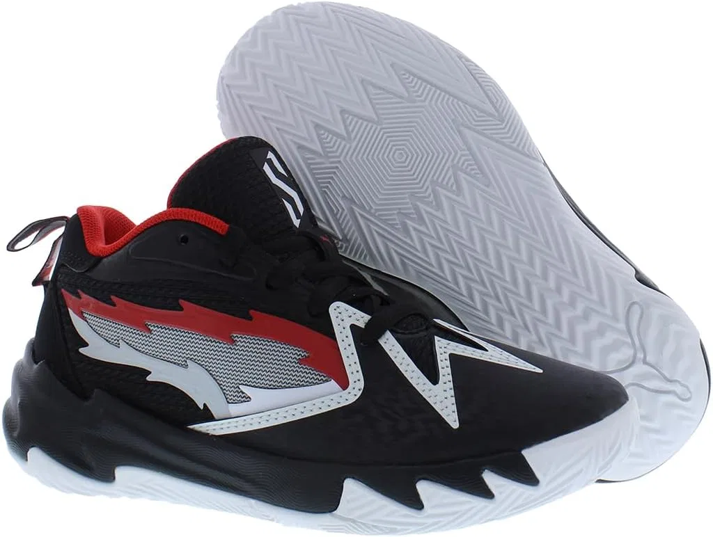 Детские баскетбольные кроссовки для мальчиков Scoot Zeros O.D.D. City PUMA, Black/Red — фото 2