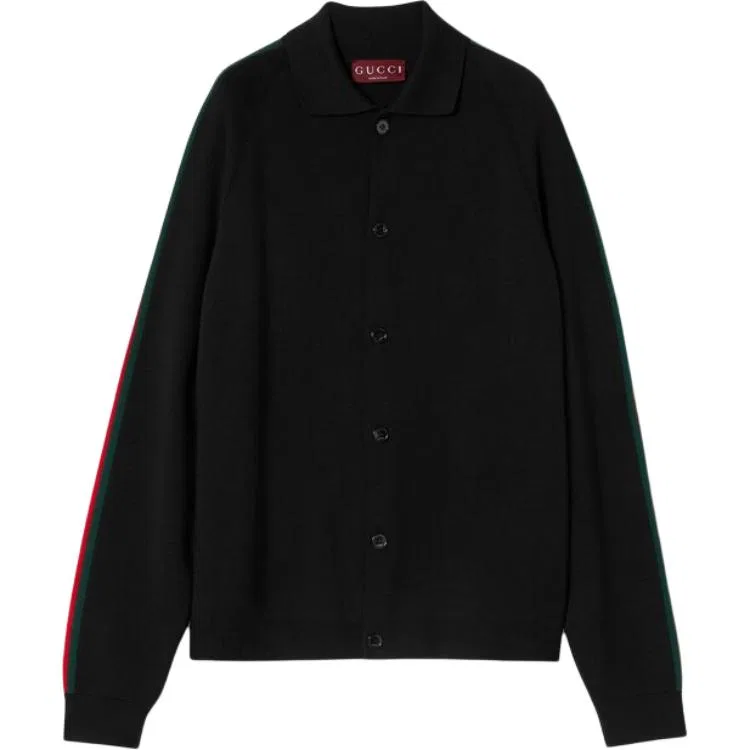 Мужской кардиган из трикотажа Black GUCCI