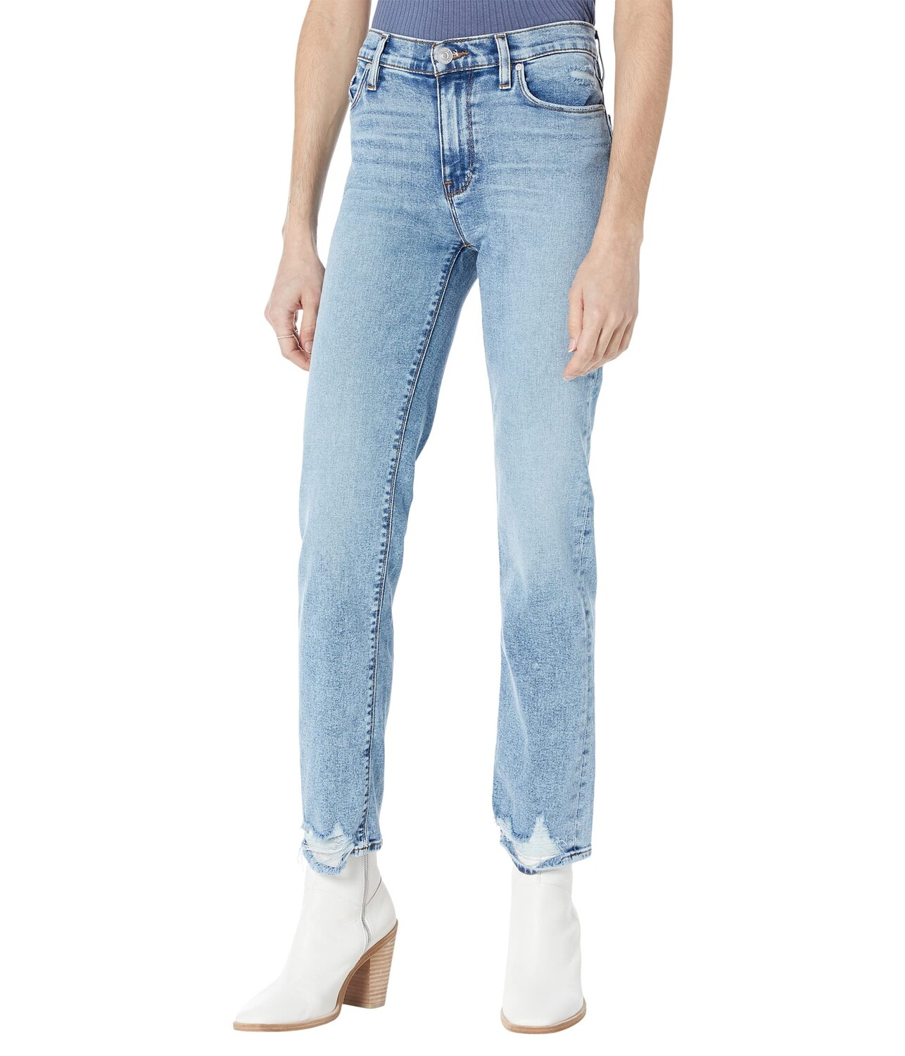 

Джинсы Hudson Jeans, Nico Mid-Rise Straight Ankle in Superstar