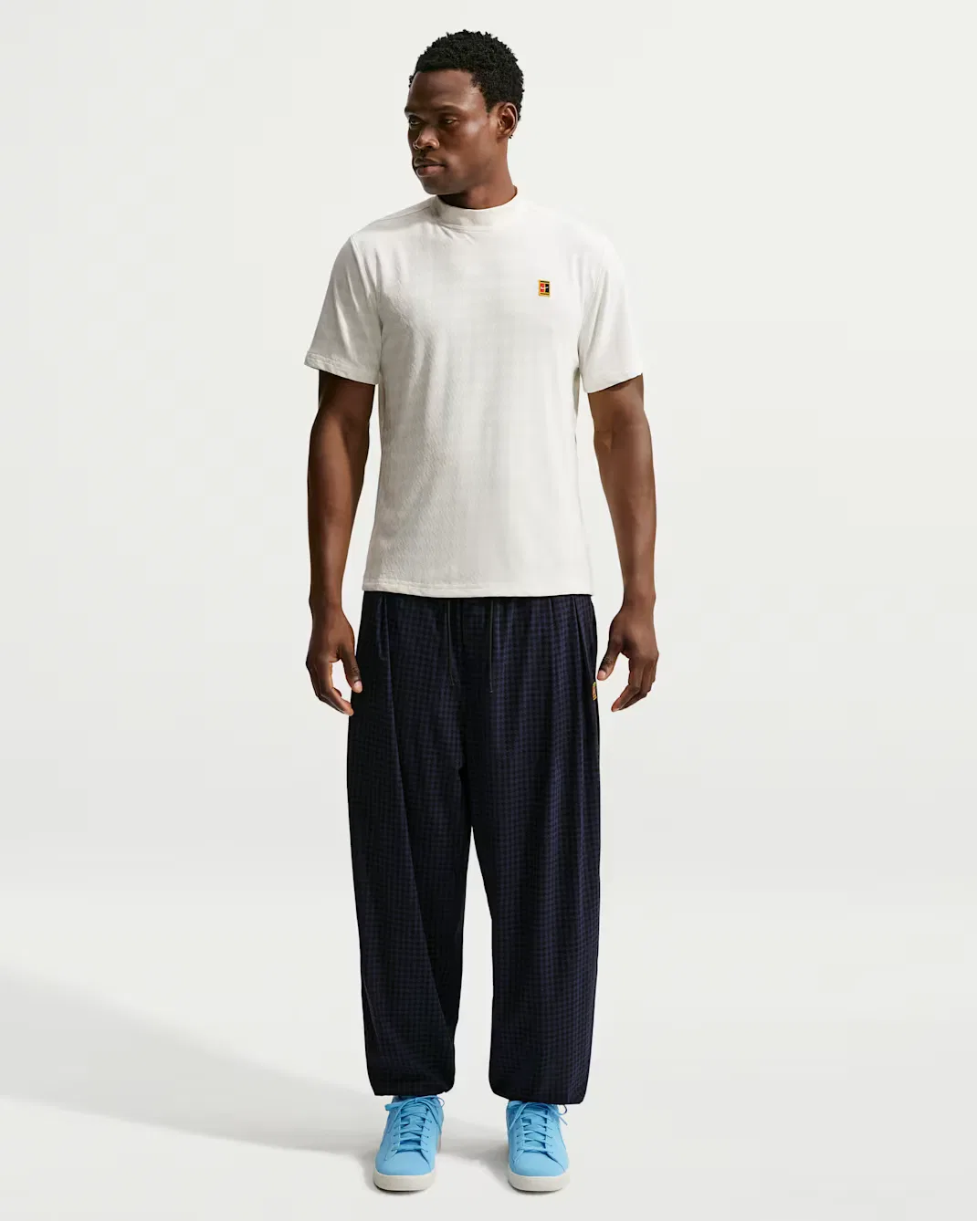 Мужская футболка Aero-FIT с высоким воротником Nike Club Rules, Sail/Sail — фото 4