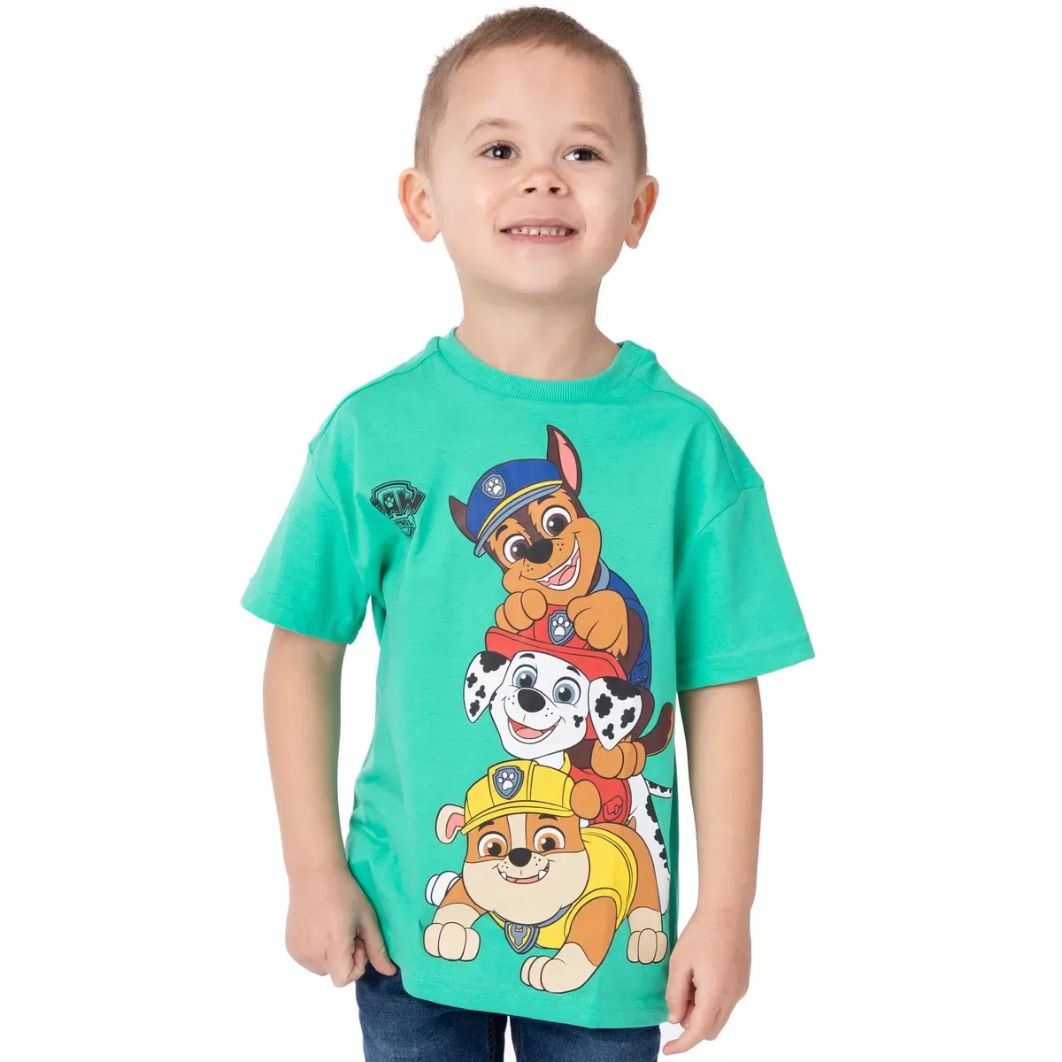 Детский комплект из 3 футболок с принтом Marshall, Rubble & Chase Paw Patrol, Multi — фото 4