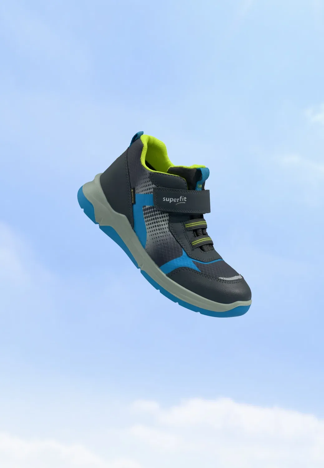Gore-Tex Cooper - высокие кроссовки Superfit, Grau/Tuerkis