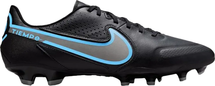 

Бутсы Nike Tiempo Legend 9 Academy MG 'Black Blue Hero', черный