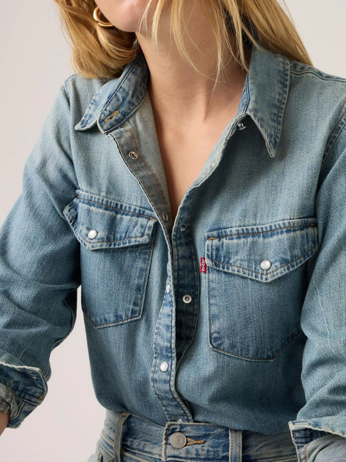 Рубашка вестерн Iconic Western Shirt Levi's, Bite Back Western — фото 4