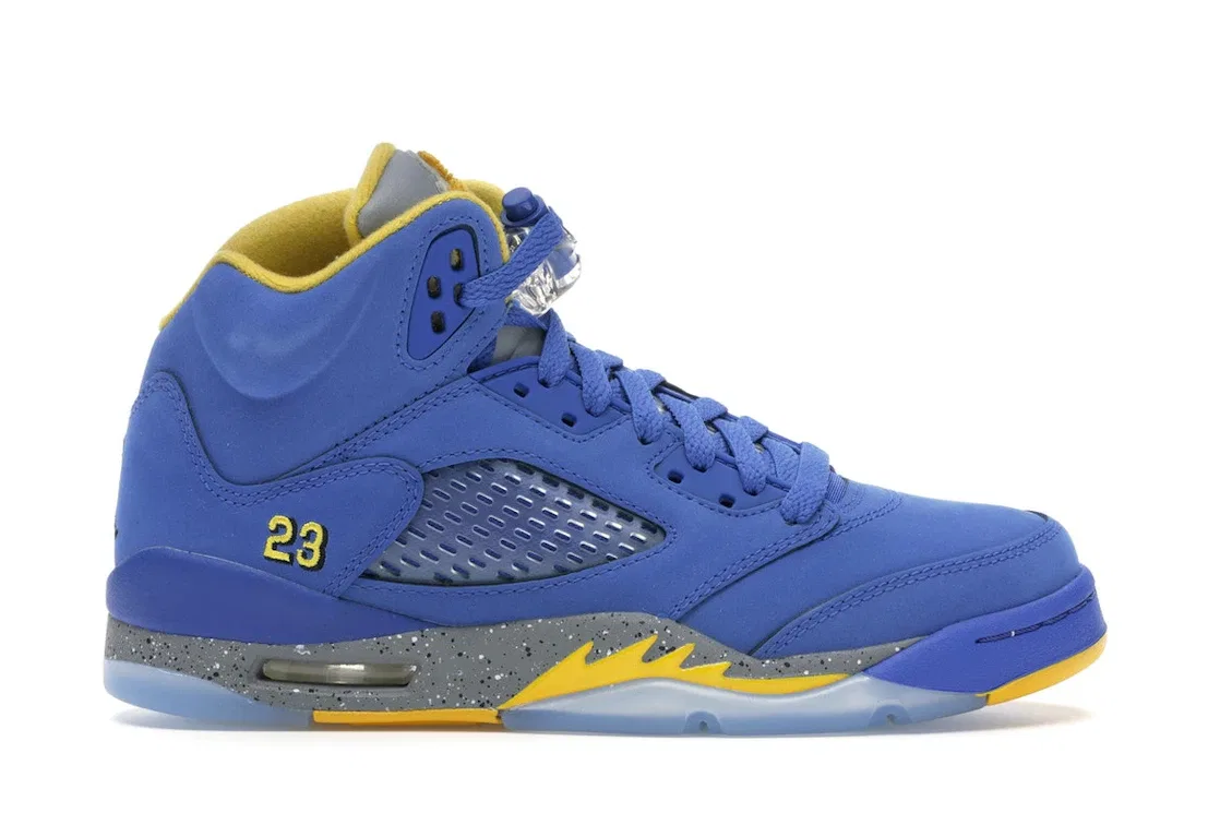 Детские кроссовки с принтом Jordan 5 Retro, Varsity Royal/Varsity Maize-Light Charcoal