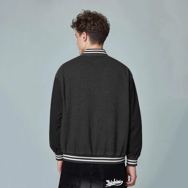 Детская куртка-бейсболка с воротником, прямой крой, Black Denim, Dickies — фото 4