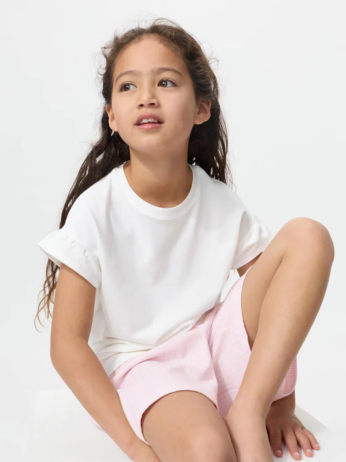 Хлопковый комплект Uniqlo girls airism, мягкий и комфортный, розовый