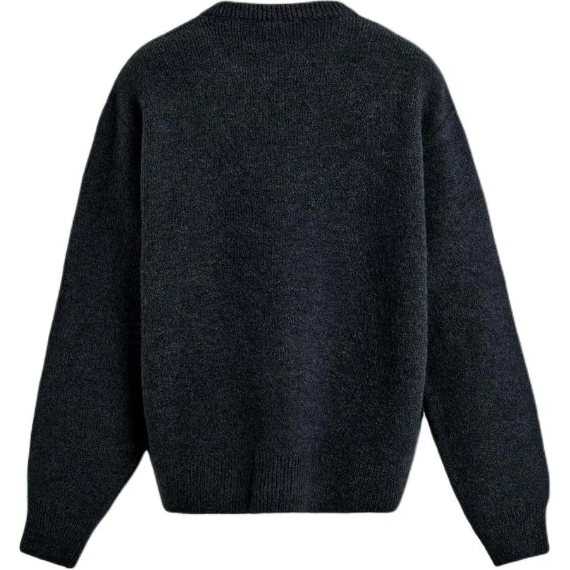 Мужской свитер с круглым вырезом Night Blue ZARA, Night Blue — фото 3