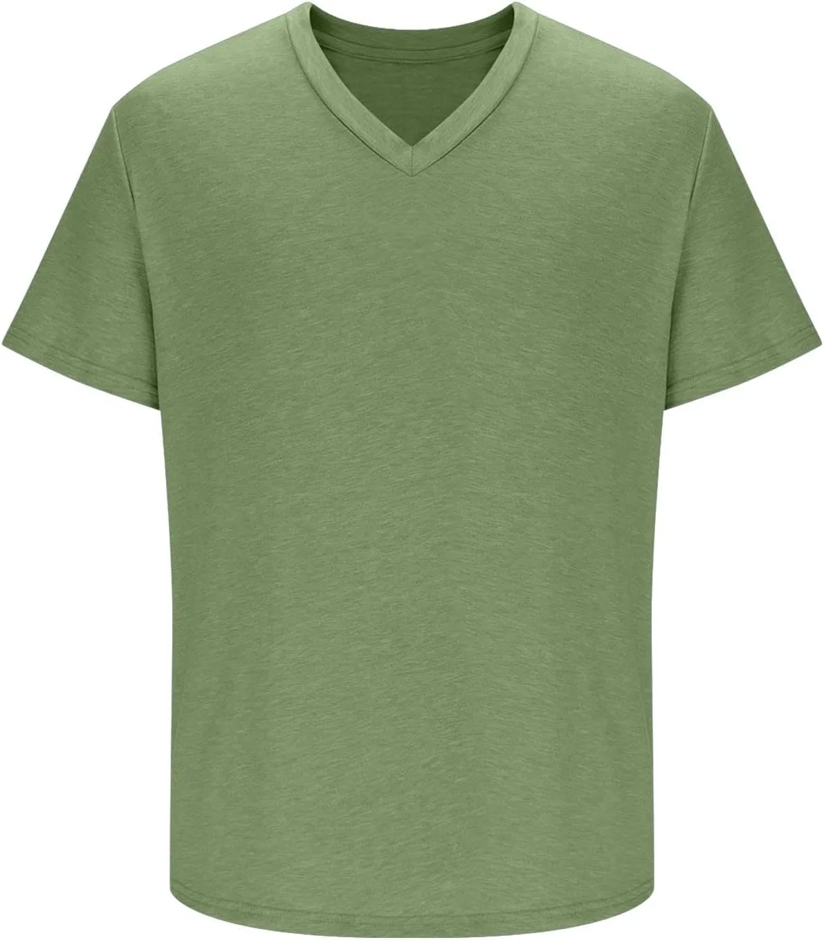 Мужская футболка с V-образным вырезом Cotton Classic, Green — фото 3