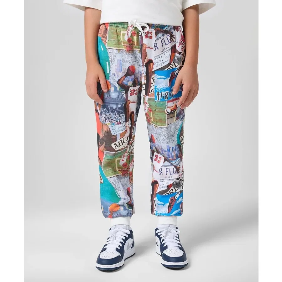 Спортивные штаны Jordan Mj Brklyn Ft Aop Pant Nike, Разноцветный — фото 4