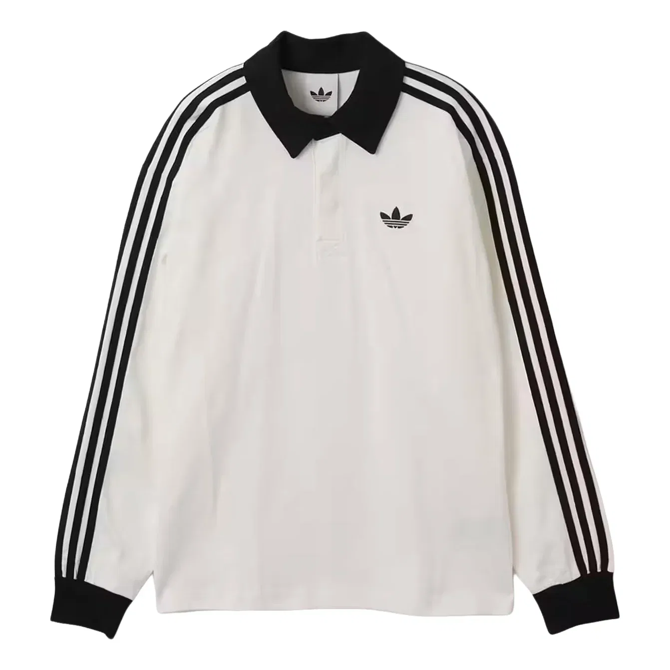 Мужское поло Three Stripes Rugby Polo Shirt Asia Sizing 'White' adidas, белый