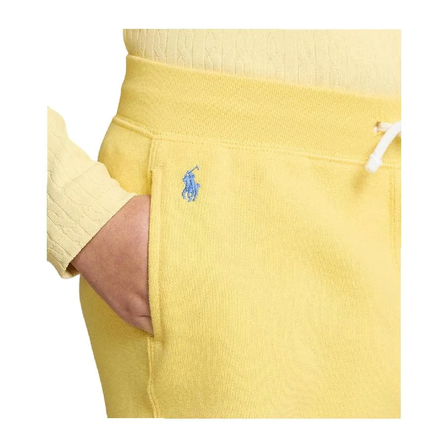 Спортивные штаны свободного кроя с завязками Polo Ralph Lauren, Yellow — фото 3