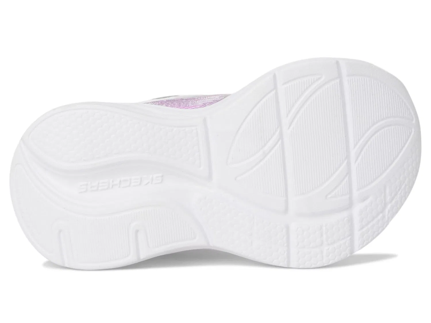 Детские кроссовки для девочек с подсветкой Skechers Cosmic Glow, Silver Multi — фото 4