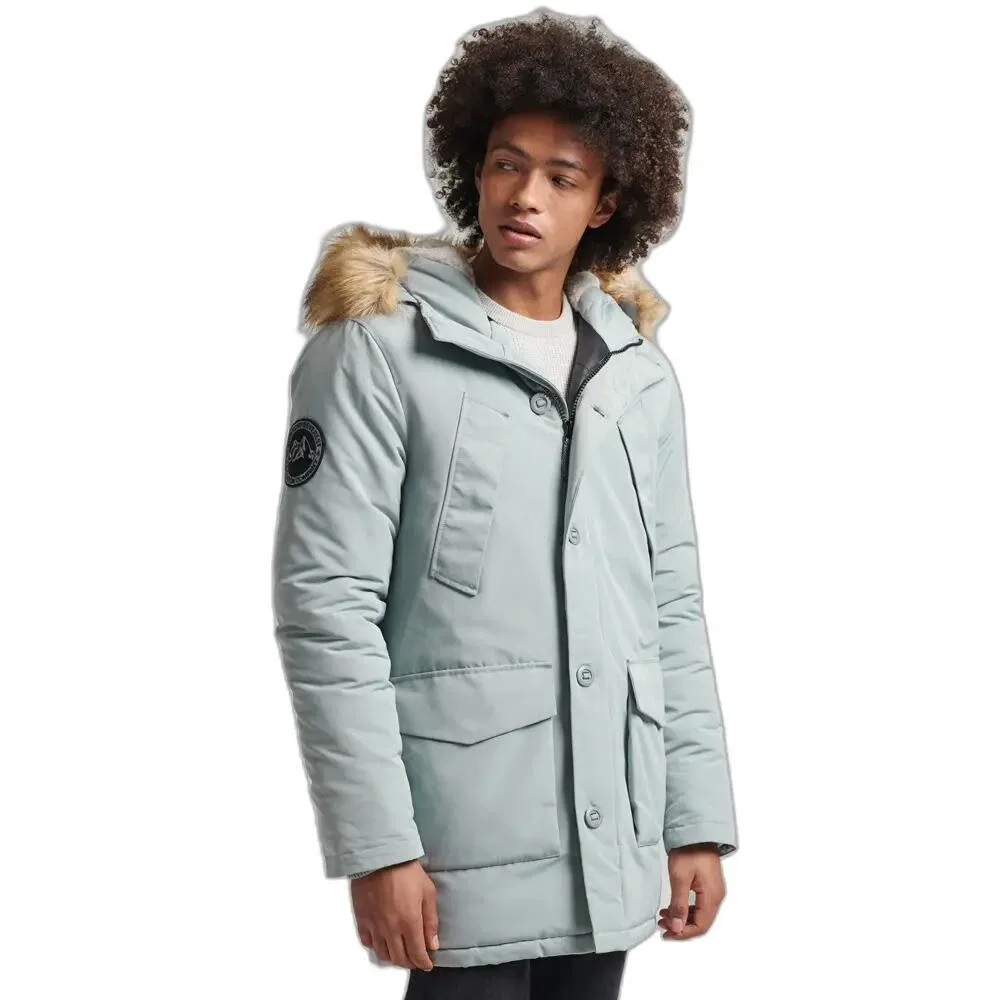 Мужская парка с капюшоном Everest Superdry, Blau