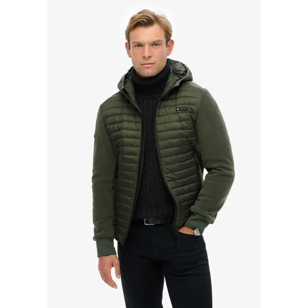 Куртка Storm Fleece Hybrid Superdry, зеленый — фото 4
