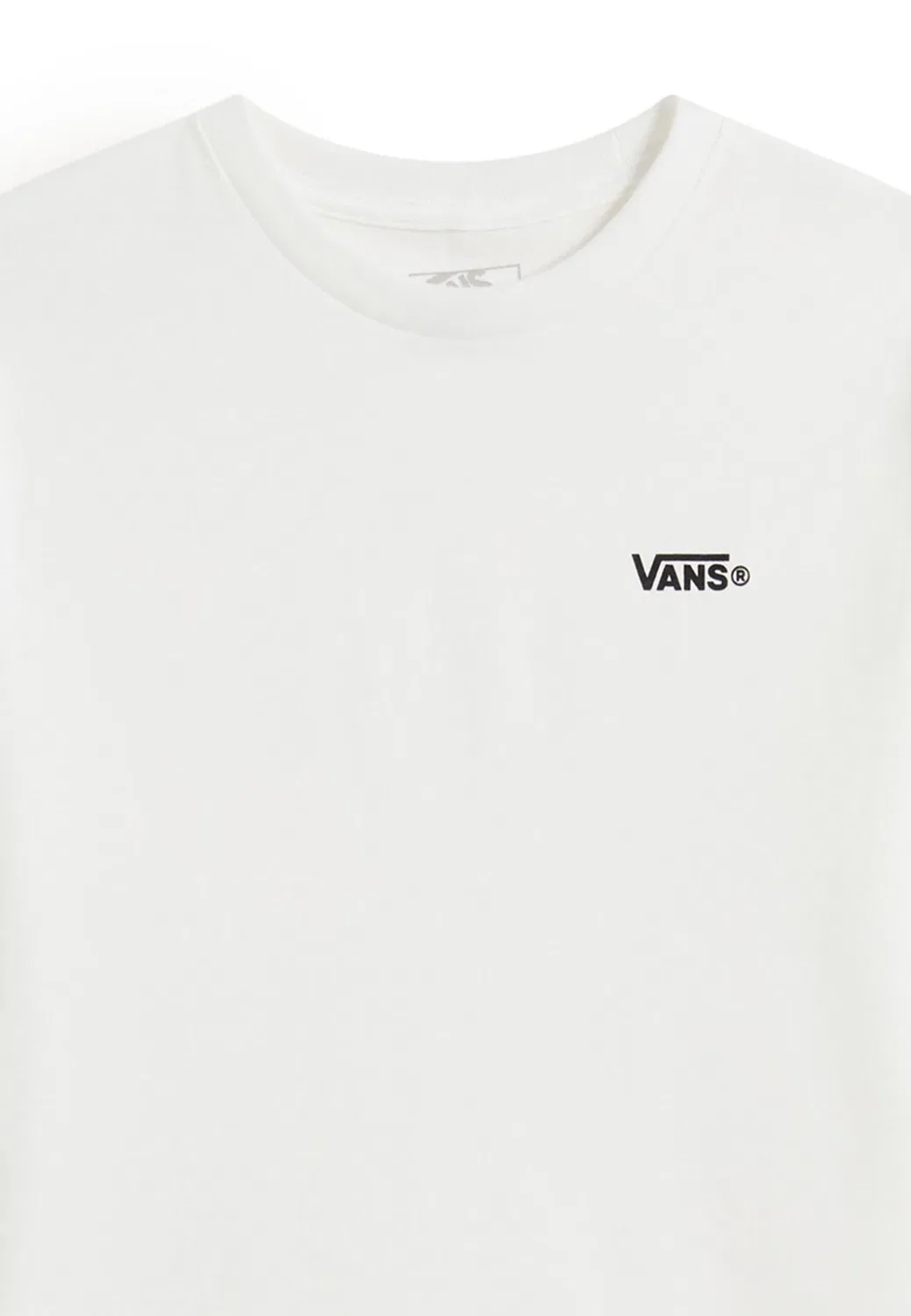 Левая сторона груди. - базовая футболка Vans, White — фото 3