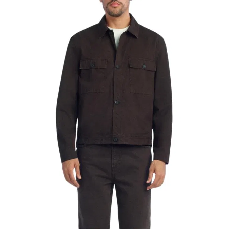 Мужская куртка-бомбер с воротником-стойкой Moderate Straight Fit Brown ZARA, Brown — фото 4