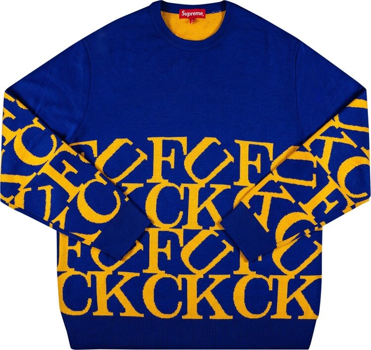 

Свитер Supreme f*ck Sweater 'Royal', синий