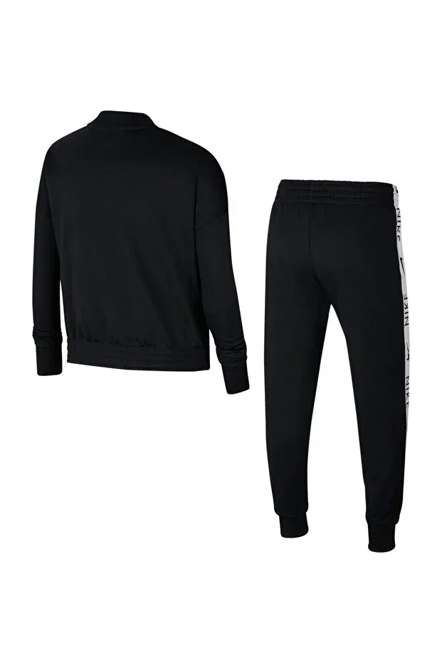 Детский спортивный комплект для девочек трикотажный G nsw trk suit tricot kids black Nike, Black — фото 2