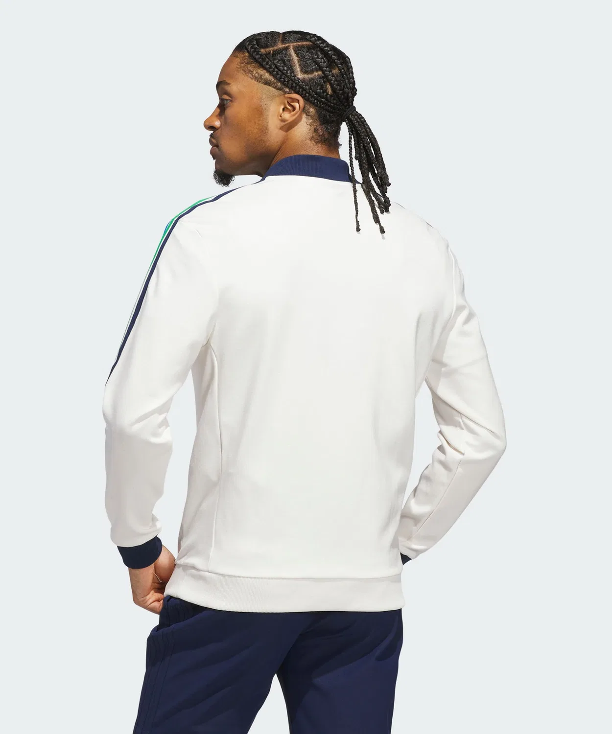 Мужской свитшот с длинным рукавомAdidas Golf Original 3st HZ, белый — фото 2