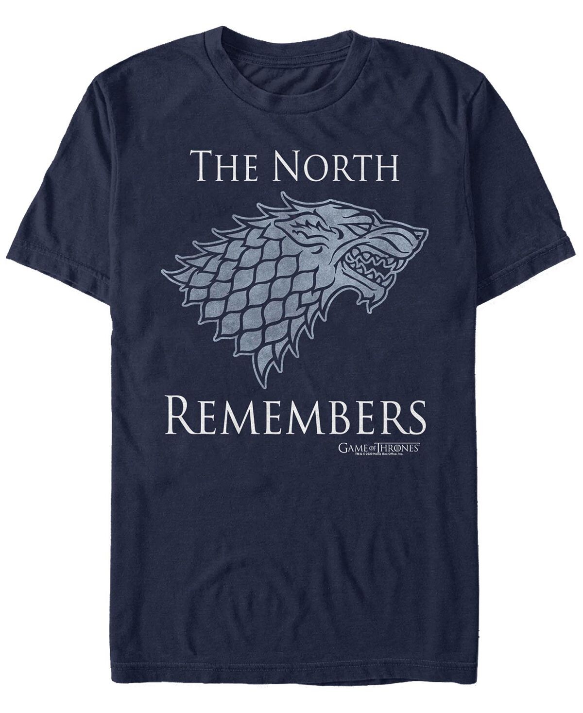

Мужская футболка с коротким рукавом game of thrones in the north Fifth Sun, синий
