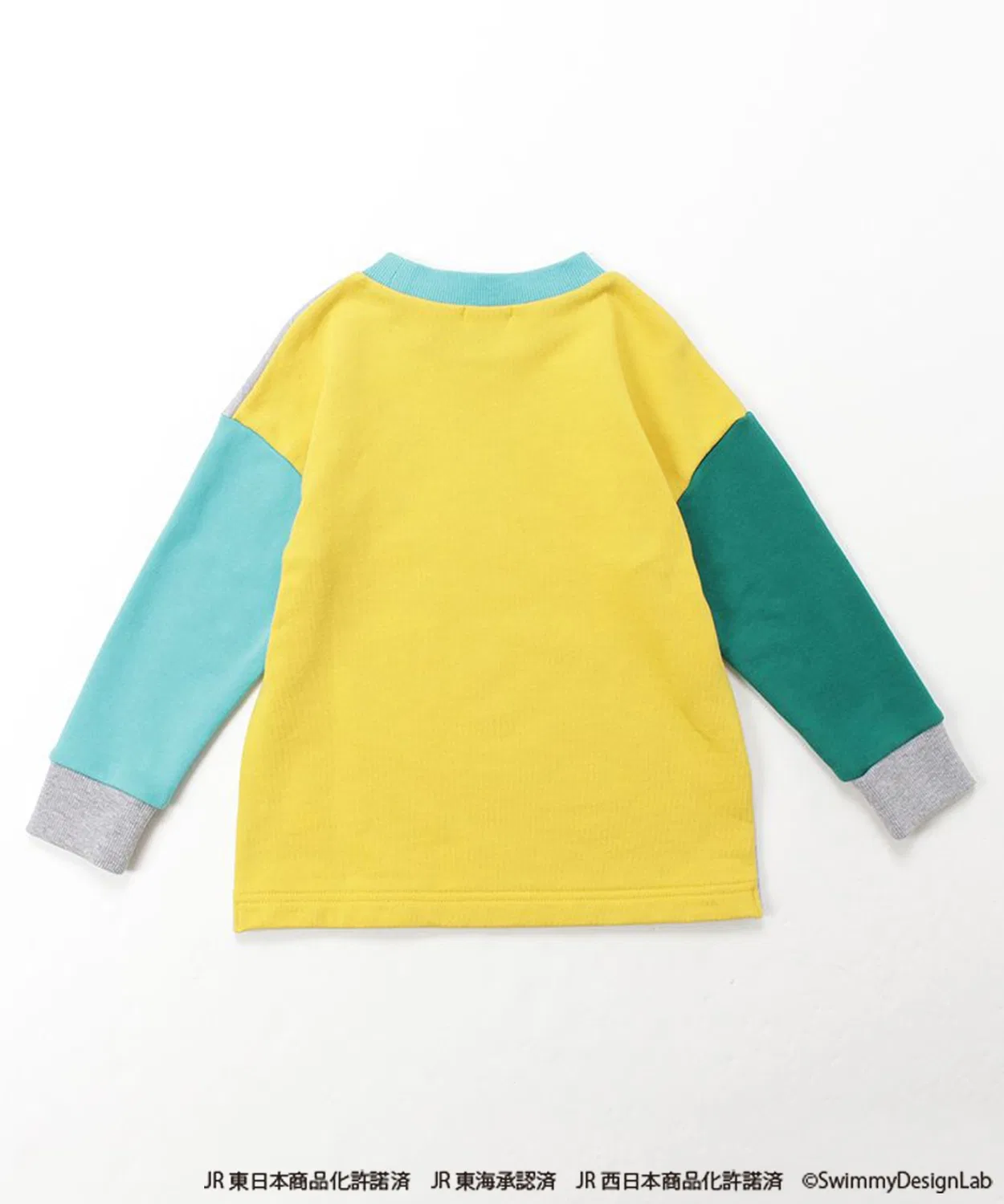Детский свитшот с длинным рукавомс принтом поездов E5/E7/E6/N700/923 hakka kids, Melange Gray — фото 4