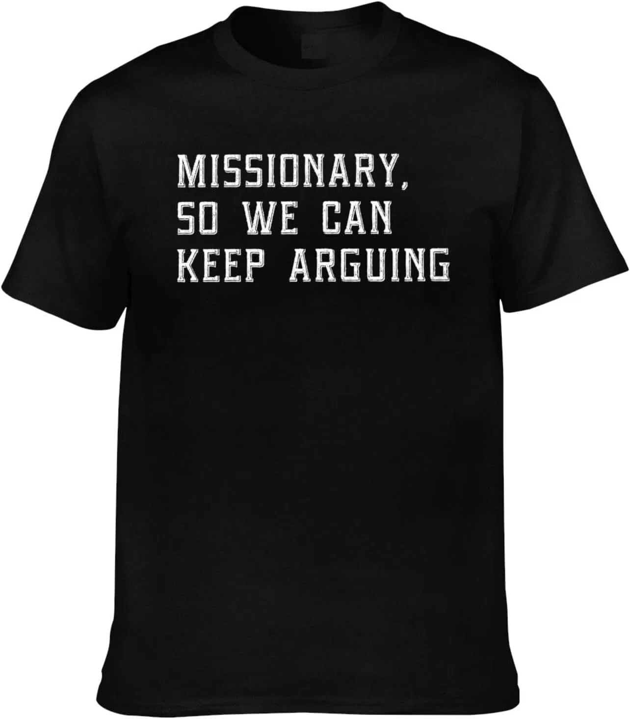 Футболка с принтом Missionary, Black