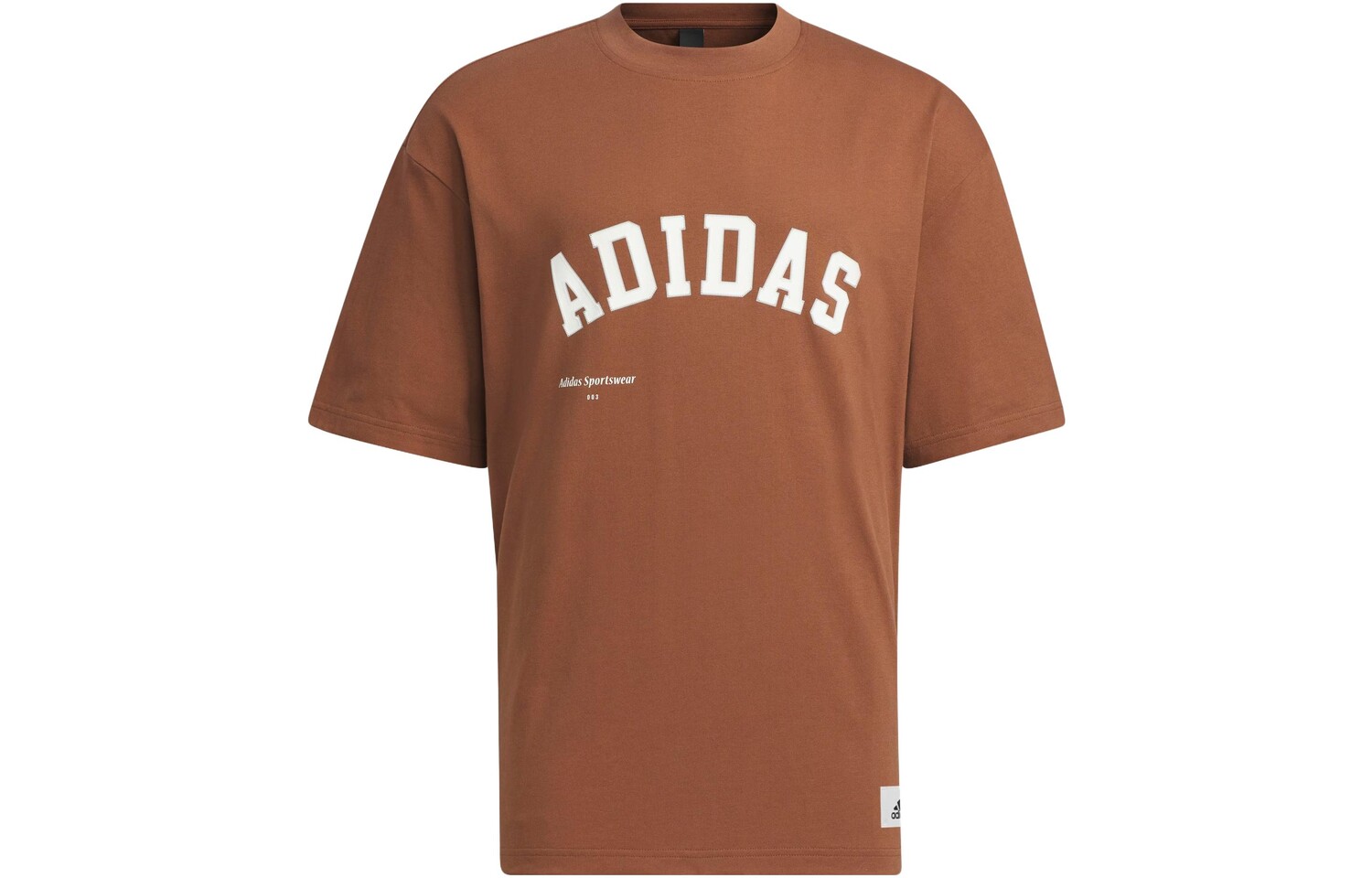 

Футболка мужская коричневая Adidas, коричневый