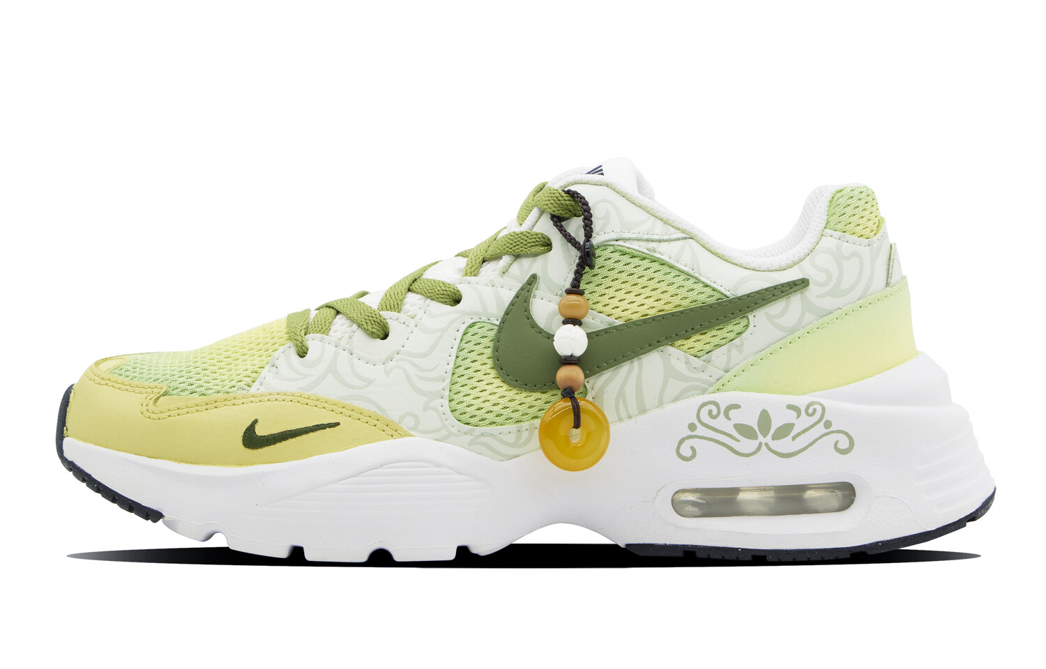 

Кроссовки Nike Air Max Fusion Lifestyle Shoes Women's Low-top Green, светло-желтый