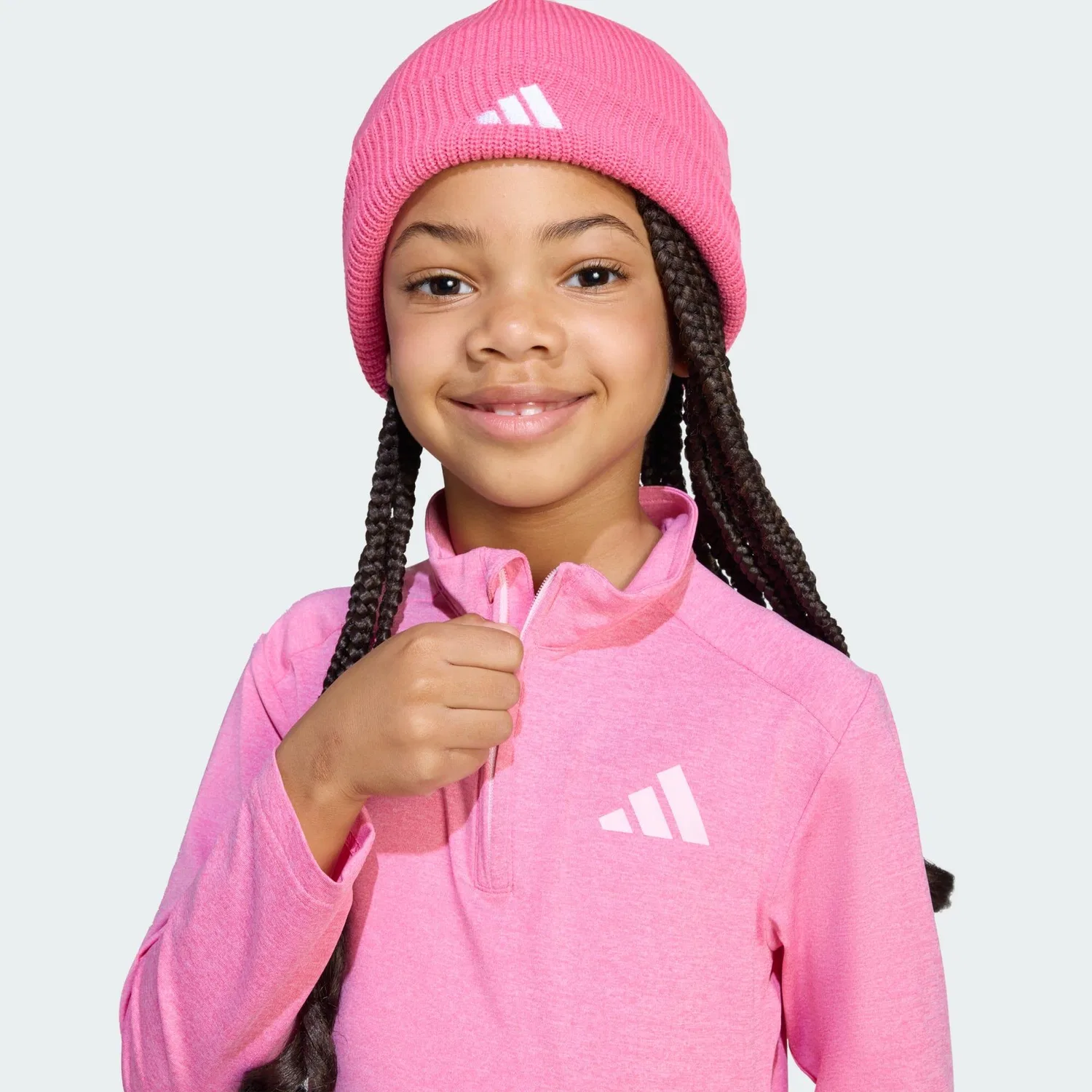 Детский спортивный комплект с длинным рукавом Goto Pz Adidas, Rosa Weiss Altrosa — фото 4