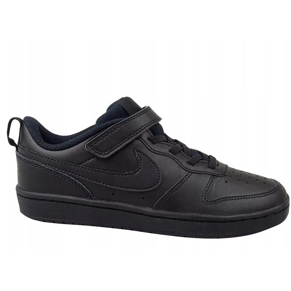 Детские кроссовки с липучкой Nike Court Borough Low 2 (PSV), Schwarz